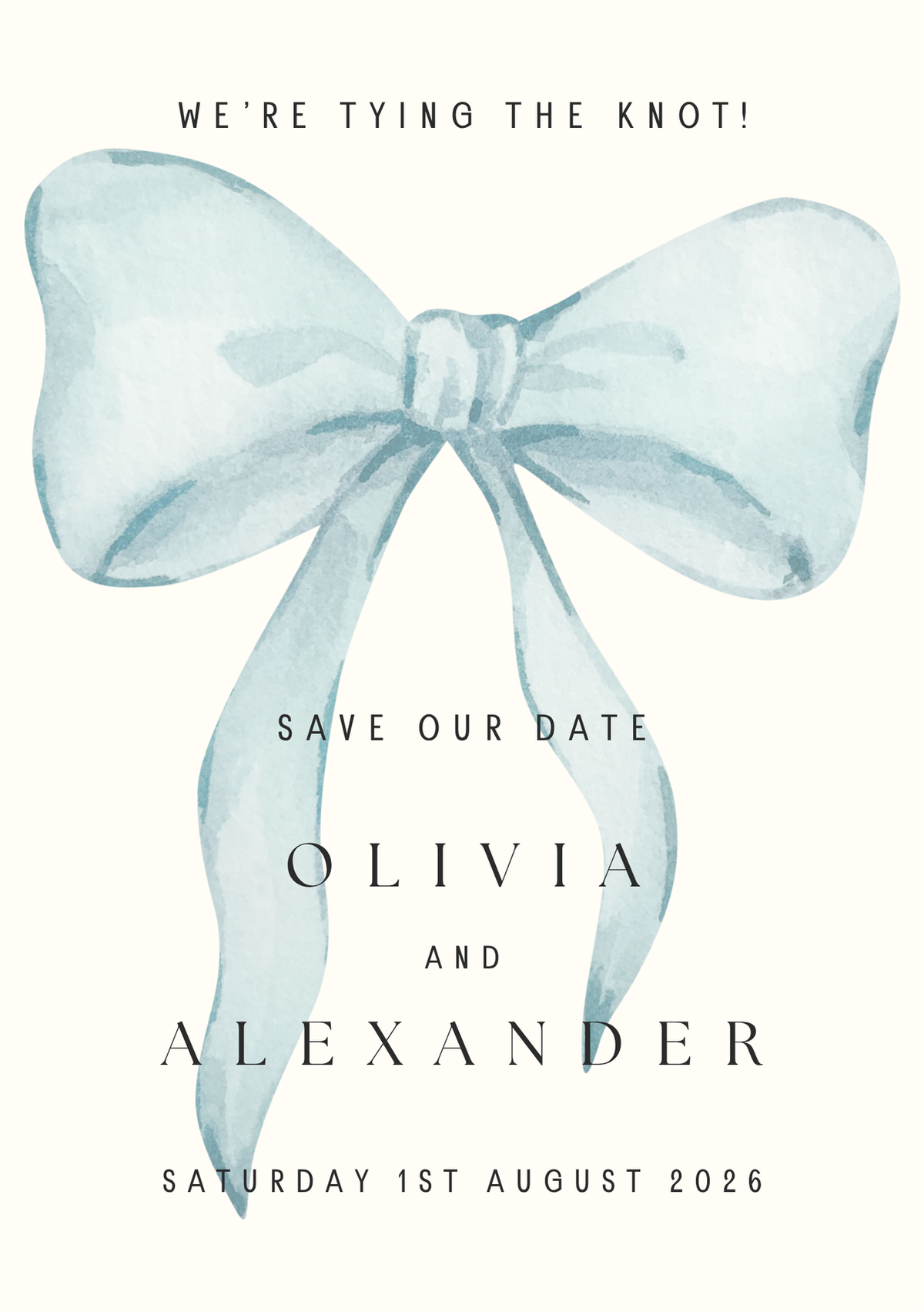 Bow - Save-the-date