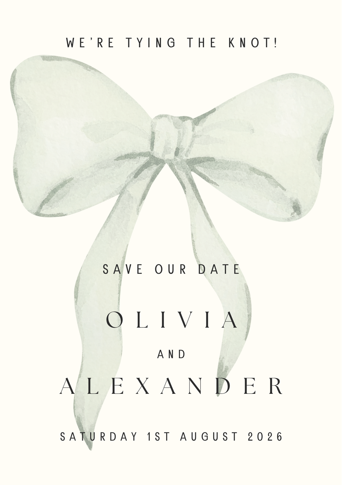 Bow - Save-the-date
