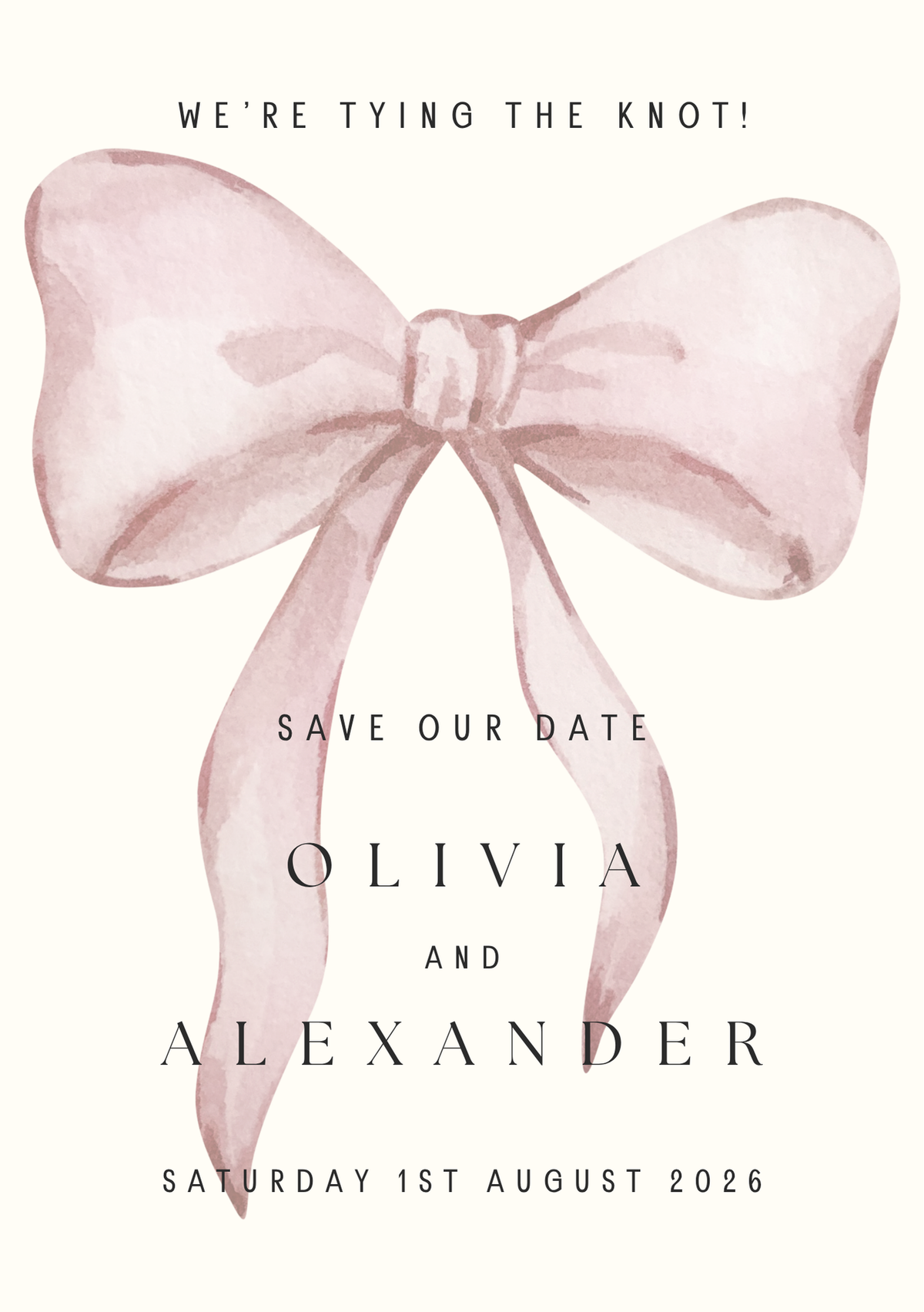 Bow - Save-the-date