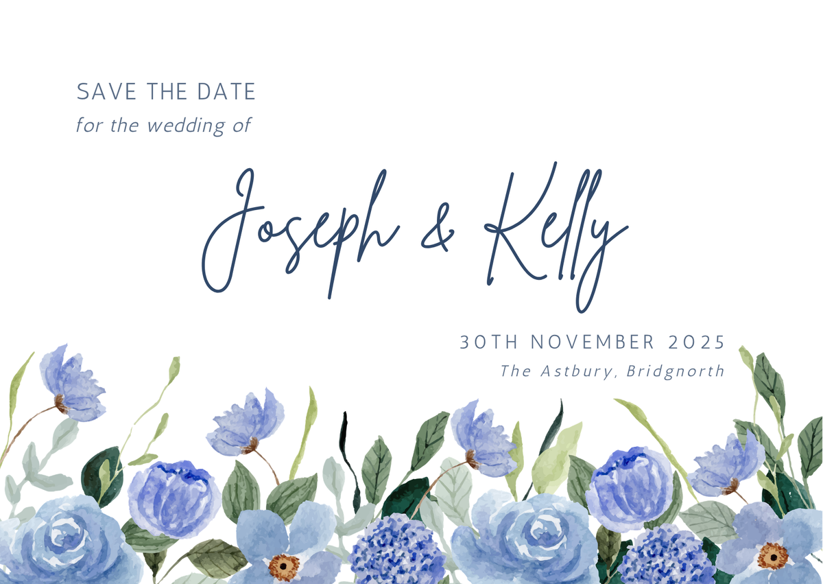 English Garden - Save-the-date