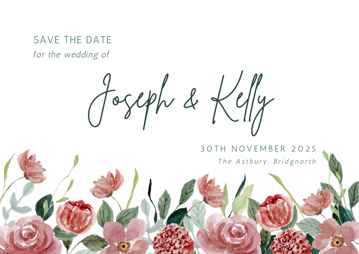 English Garden - Save-the-date